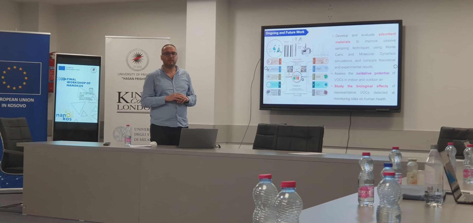 Përfundimi i Projektit NanoKos – Kontributi i Universitetit “Fehmi Agani” në Hulumtimin e Cilësisë së Ajrit dhe Nanomaterialeve